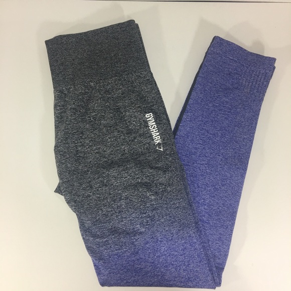 Gymshark Pants - Gymshark Ombré Seamless Leggings Indigo Black Med